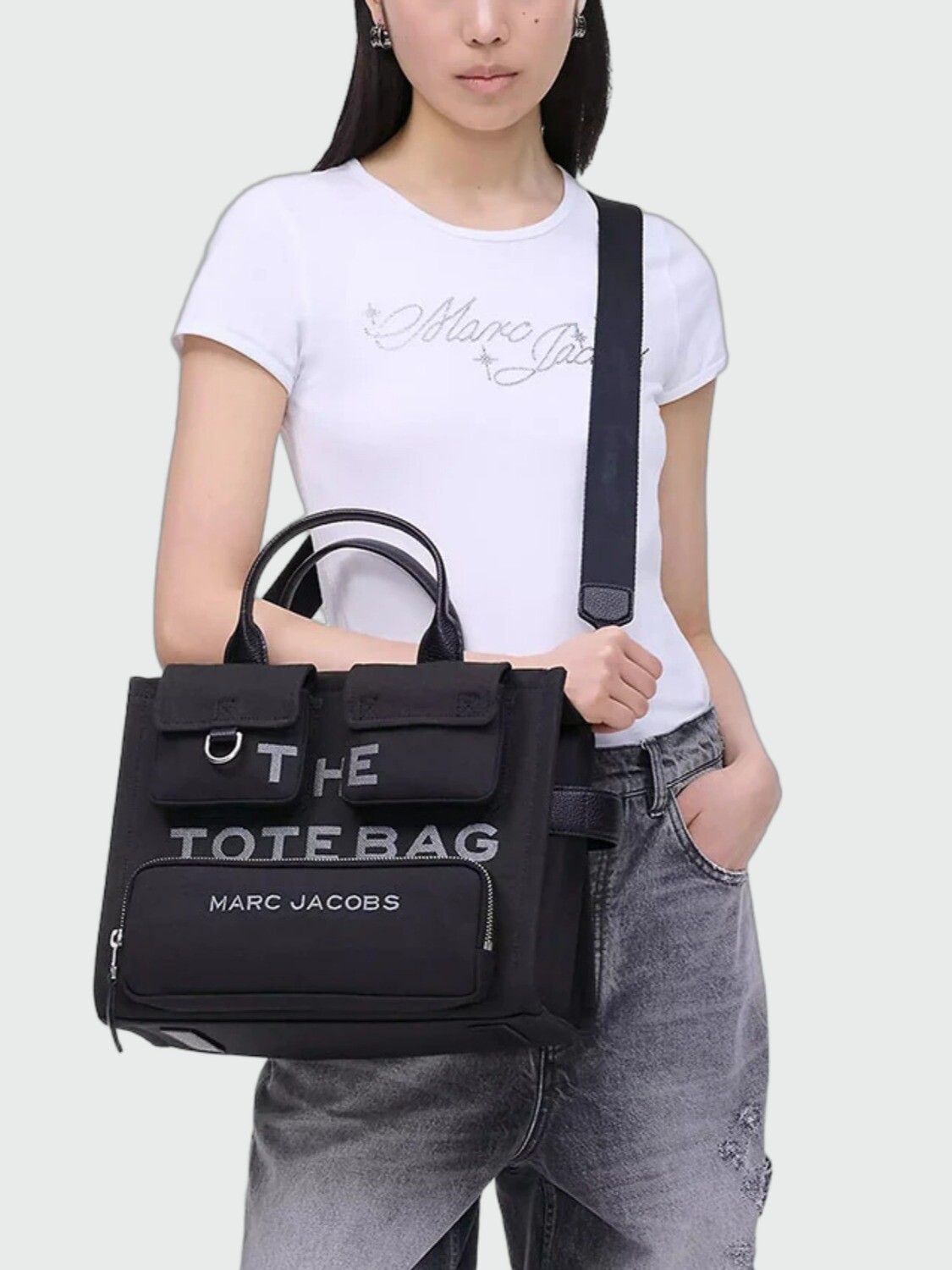 MARC JACOBS - THE CARGO CANVAS MEDIUM TOTE BAG 001