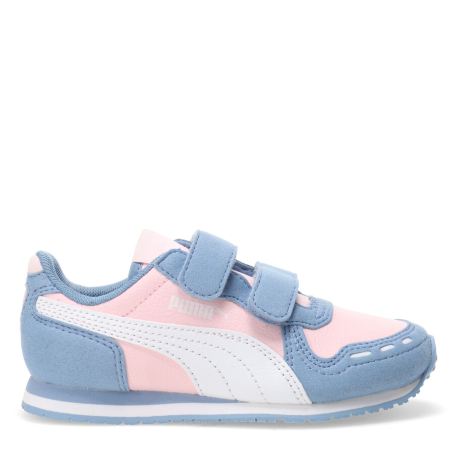 Championes de Niños Puma Cabana Racer SL 20 V Rosado - Blanco - Celeste