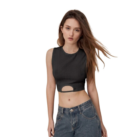 TOP GERANIO XXS-L NEGRO