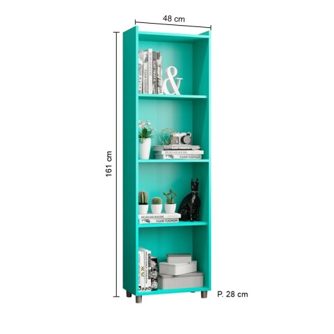 [ OUTLET ] Biblioteca Repisa Multiusos con Estantes Color Turquesa [SOLO RETIRO] [ OUTLET ] Biblioteca Repisa Multiusos con Estantes Color Turquesa [SOLO RETIRO]