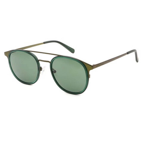 Lentes De Sol Colecao Redondos Redondo Verde/Verde Oscuro