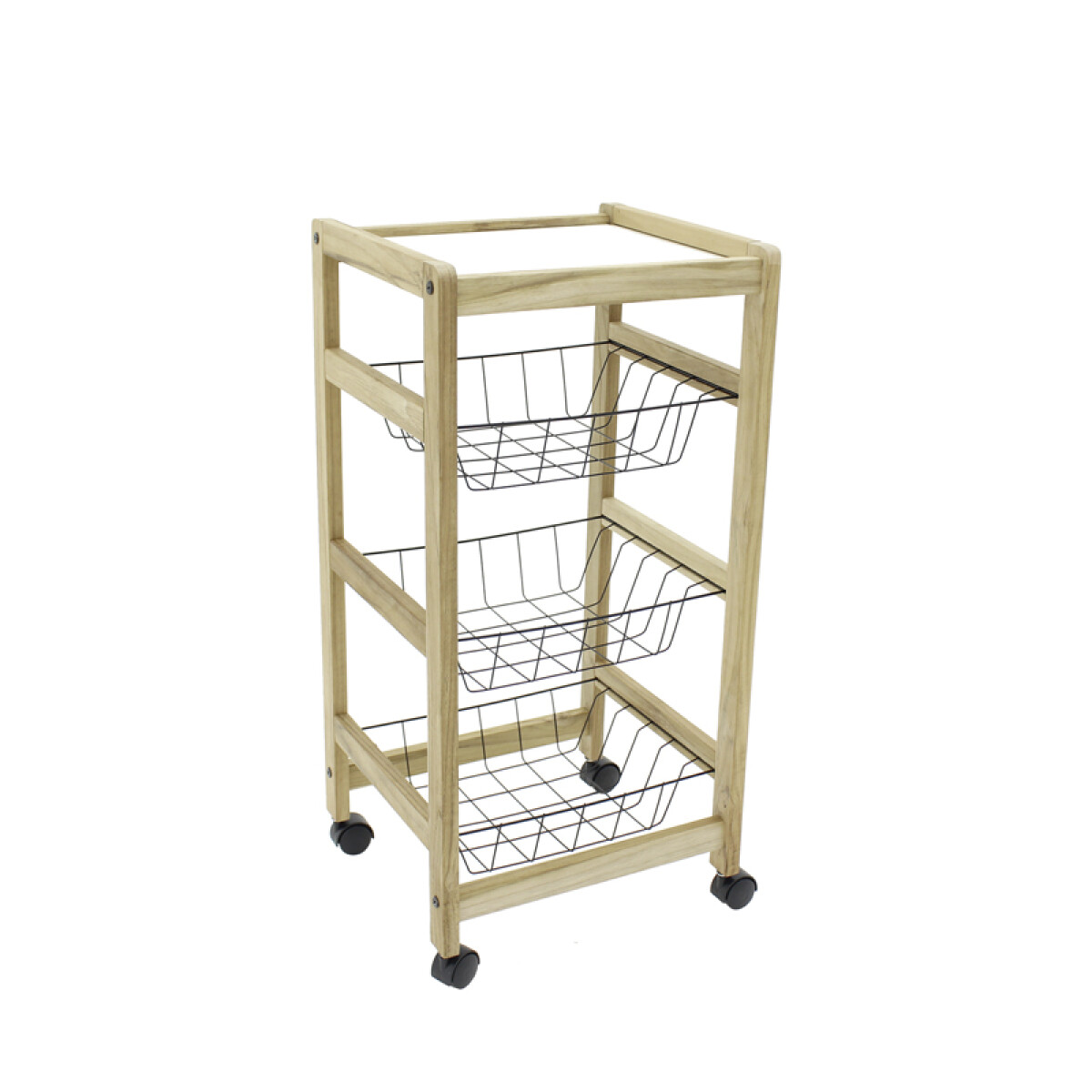 Frutera de 3 cestos con ruedas - TB6982 