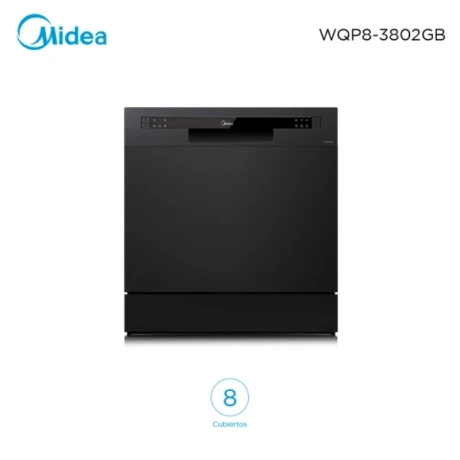 Lavavajilla Midea 8 Servicios Negro Lavavajilla Midea 8 Servicios Negro