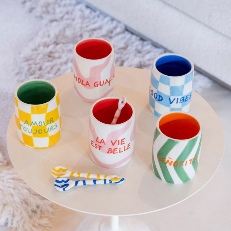 VC-QR Vaso De Cerámica 10cm Marca Que Rico - Coucou