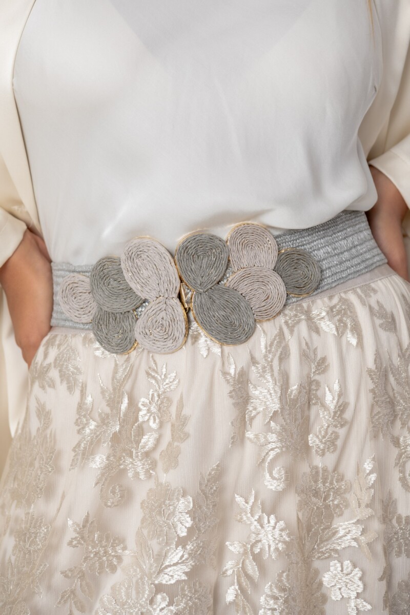 CINTURON NERSA - Gris claro 