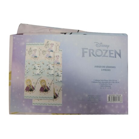 Juego de Sábanas Disney Infantil 1 plaza Frozen Rosa/Celeste
