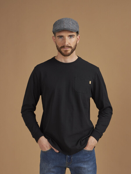 T-SHIRT LEO PIQUE NEGRO