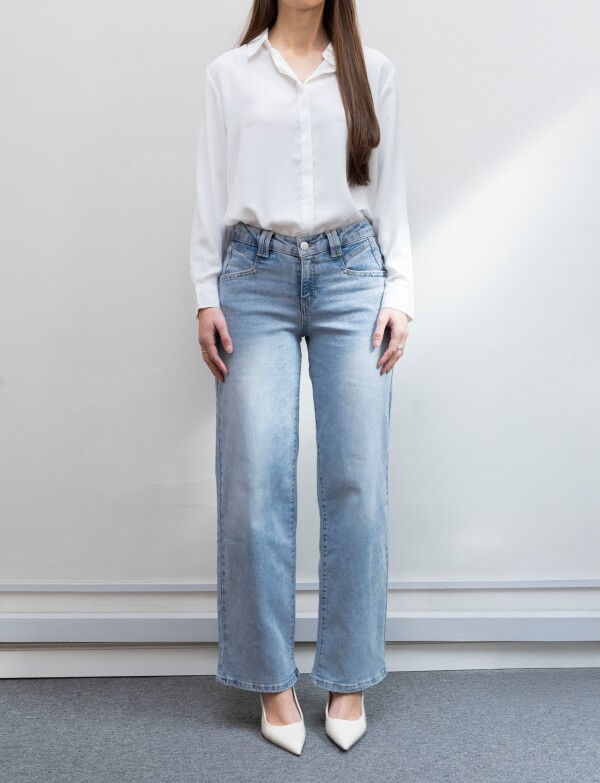 Jean Midrise Wide Leg JEAN