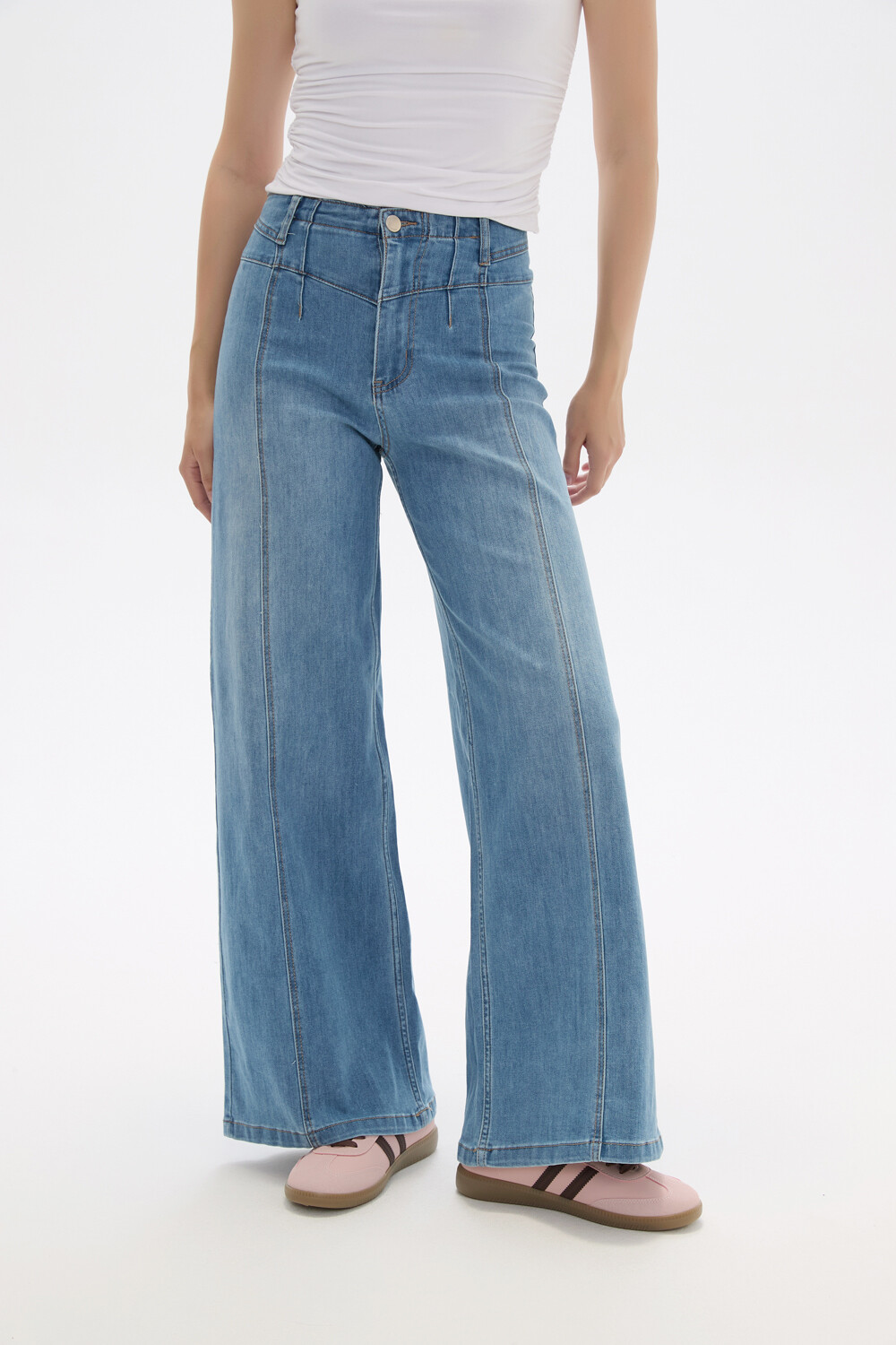 Pantalon Pulan Azul Grisaceo