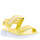 Sandalia BETY con cintas estampadas y velcros Yellow