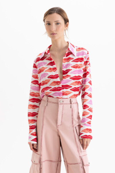 CAMISA BOQUITAS Rosa