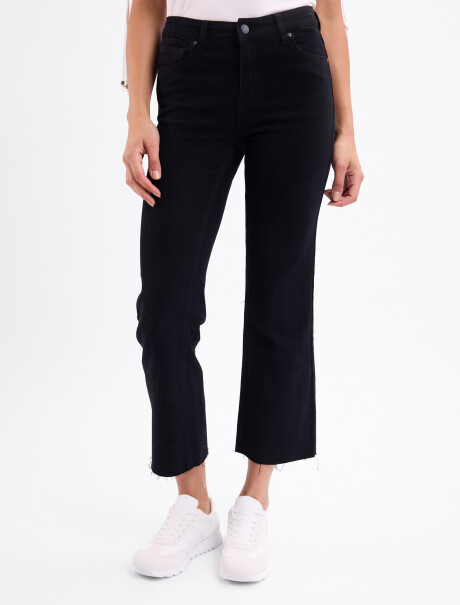 Jean mini flare negro