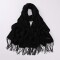 Chalina De Color Liso Negro