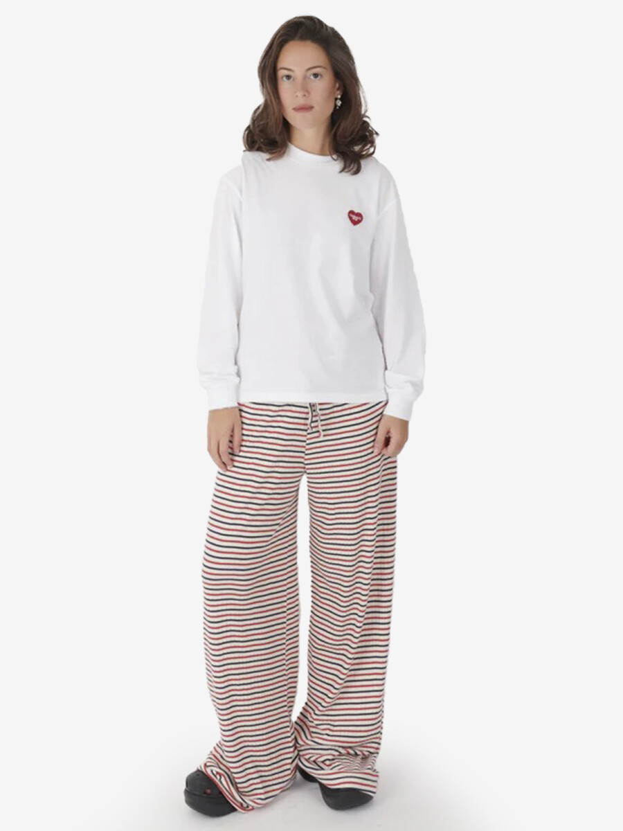 W' L/S HEART PATCH T-SHIRT 