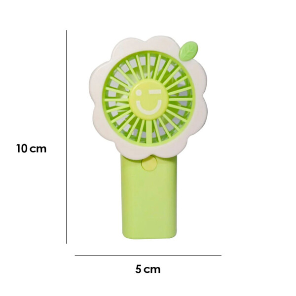Ventilador floral verde