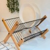 Escurridor seca platos plegable hierro y madera Escurridor seca platos plegable hierro y madera