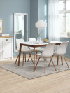 Mesa de comedor JEGIND 80x130 roble/blanco Mesa de comedor JEGIND 80x130 roble/blanco