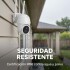 Cámara Seguridad WiFi 1080P Exterior Ip66 Inalambrica Noche Color Blanco