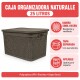 Set x2 Caja simil ratán 25 lts CHOCOLATE