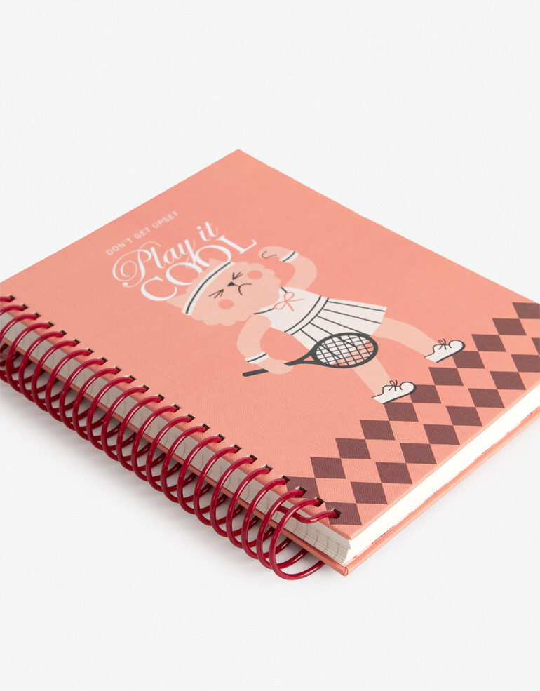 Anotadores Cuadernos y Memos Cuaderno Cuaderno Estampado Tennis - Combinacion Multicolor