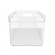 Organizador con asas clear 37x15x13 cm TRANSLUCIDO