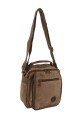 Morral con múltiples compartimentos Marrón