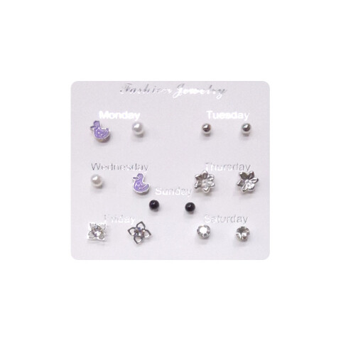 Caravanas hipoalergénicas x7 pares Caravanas Hipoalergénicas X7 Pares