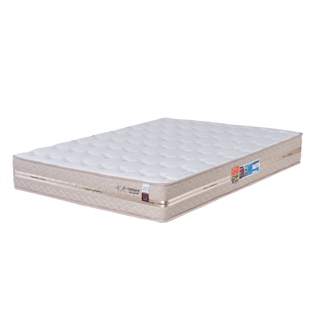 Colchón De Espuma Comendador D33 2 Plazas 138 x 188 x 24 cm 