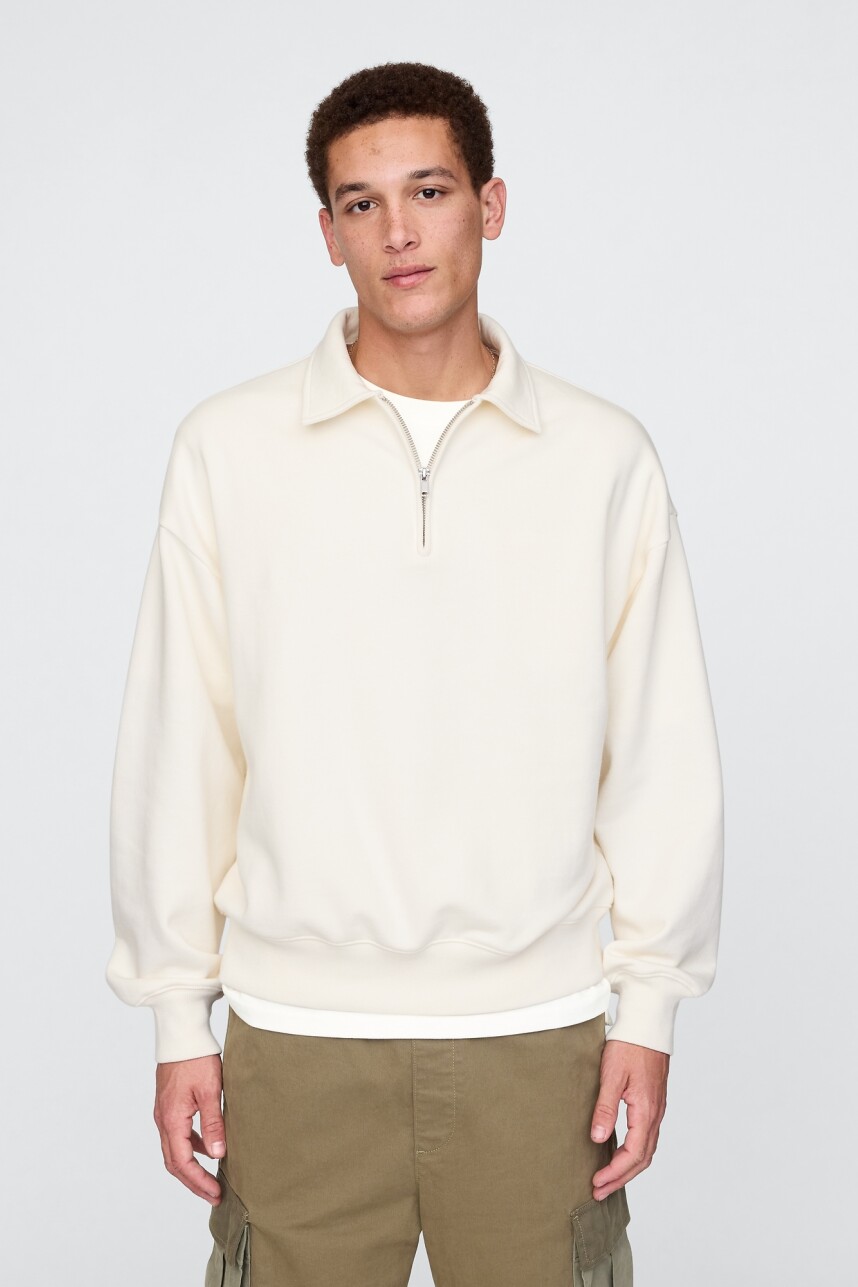 Buzo Polo Hombre Ivory Frost