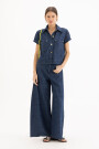 JEANS CHECKS Azul