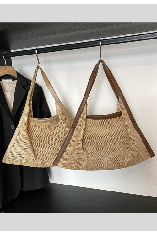 BOLSO TRIANGULAR CHAMPAGNE-OFF WHITE