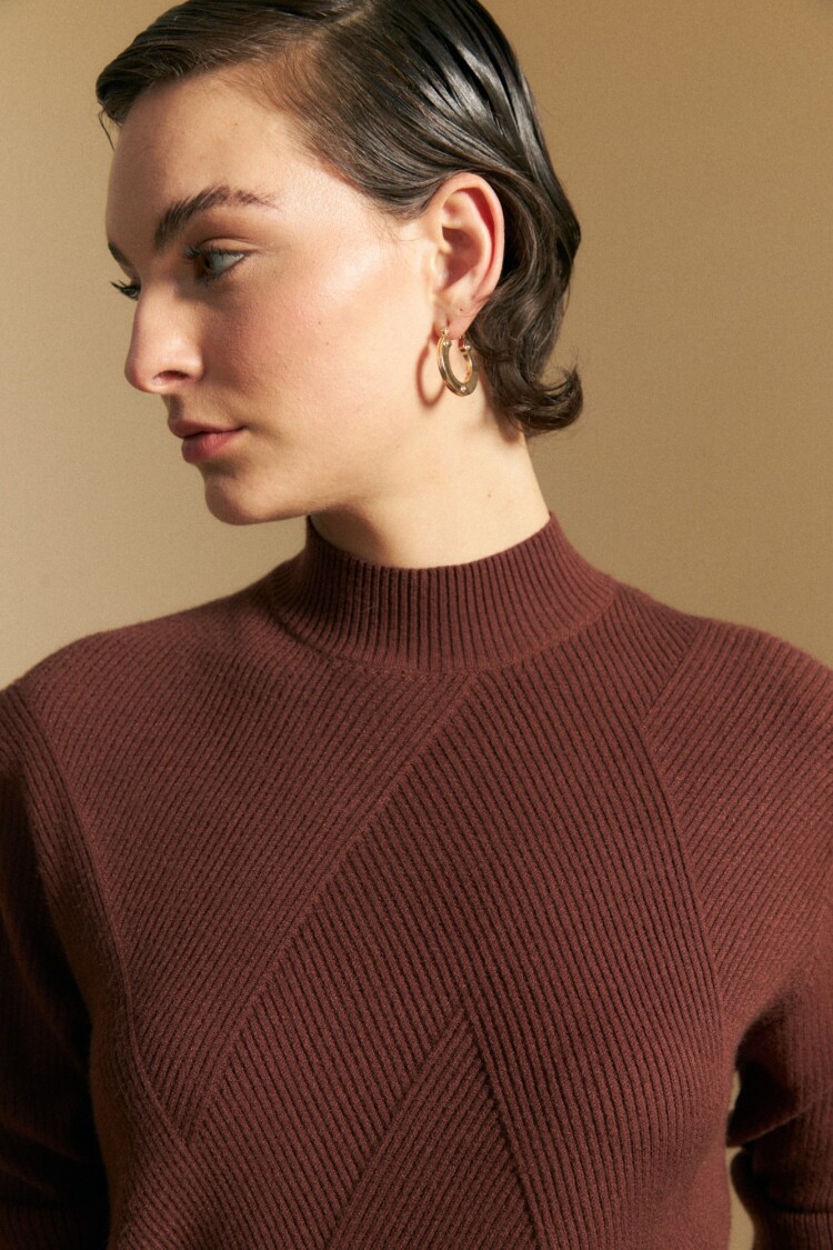 POLERA PIURA Marrón Corteza