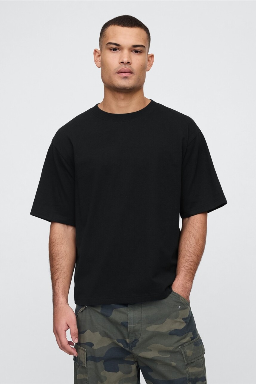 Remera Vintage Soft Hombre Black 1