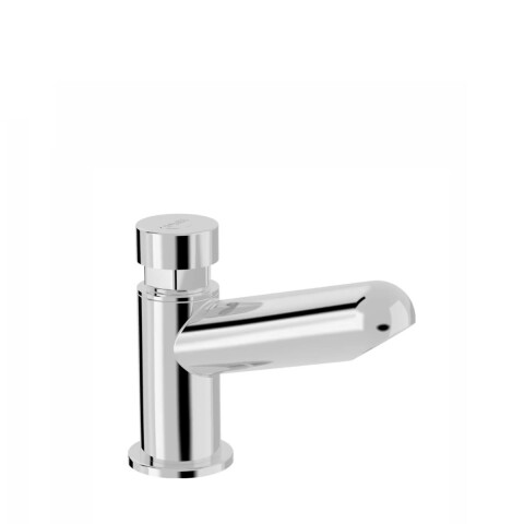 Grifería de lavatorio temporizada de mesada Blukit cromo Grifería De Lavatorio Temporizada De Mesada Blukit Cromo