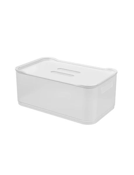 CANASTO C/TAPA PLASTICO RECT 30.5x19x12CM NATURAL CANASTO C/TAPA PLASTICO RECT 30.5x19x12CM NATURAL