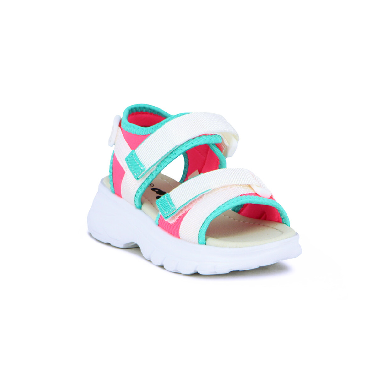 Sandalias Niña Angus Dos Tiras Con Velcro - Fucsia 