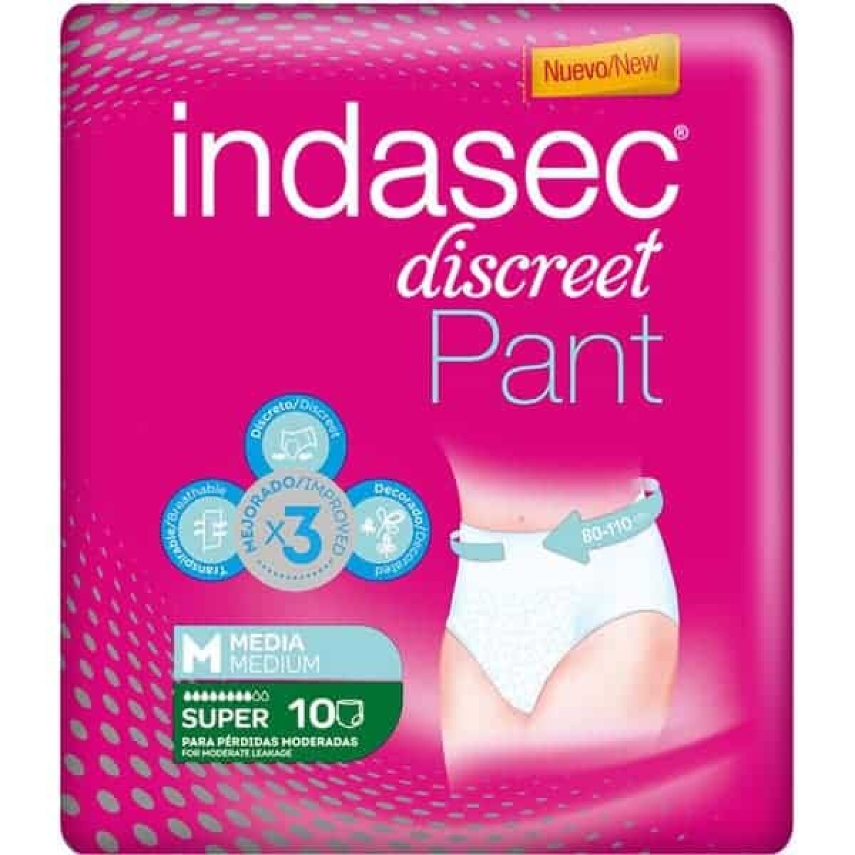 Pants Indasec Super M 10 Unidades 