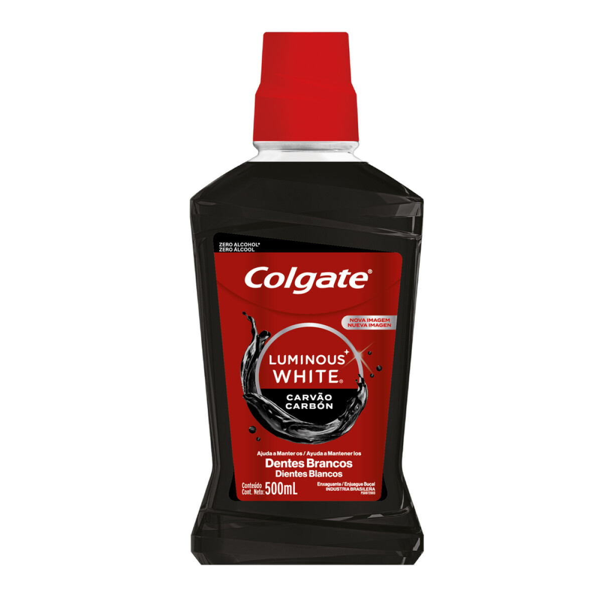 Enjuague Bucal Colgate Luminous White Con Carbon 500ml 