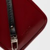 Porta Celular Pia En Cuero Charol Arrugado Berry