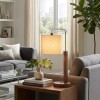 LAMPARA CUP BEIGE CL COMB /MARRON P/MESA Unica
