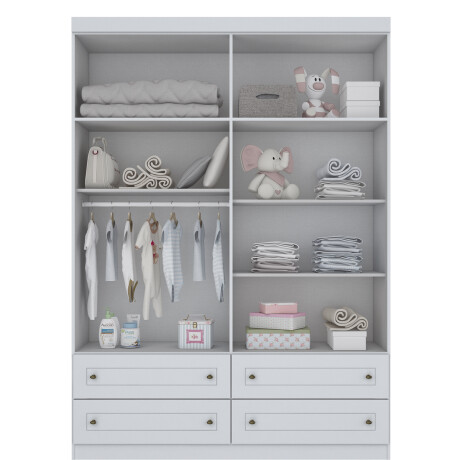 ROPERO 4 PUERTAS 4 CAJONES GUARDARROPA ARMARIO PLACARD CLOSET - LÍNEA AMERICANA ROPERO 4 PUERTAS 4 CAJONES GUARDARROPA ARMARIO PLACARD CLOSET - LÍNEA AMERICANA