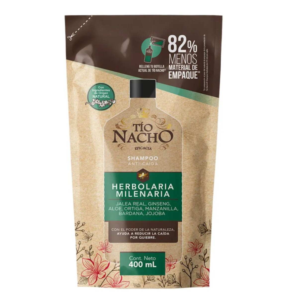 Tio Nacho Doypack Shampoo Herbolaria Milenaria 400ml 