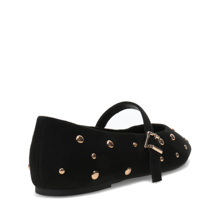 Balerinas de Mujer Miss Carol Lupo Con Tachas Negro