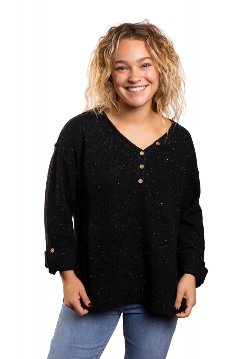 CHERRY SWEATER - BLACK 