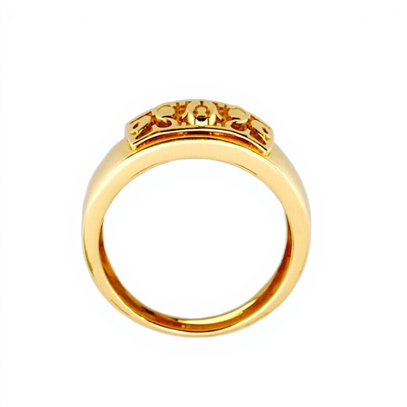 Anillo Labrado-Oro 18k-Sin Piedra-AN9527 sinpiedra