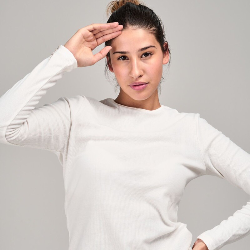 Remera basica slowly Off White