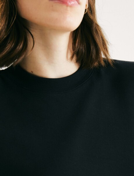 CAMISETA BÁSICA MANGA CORTA NEGRO