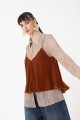 TOP DE BRETEL FINO REGULABLE Marron