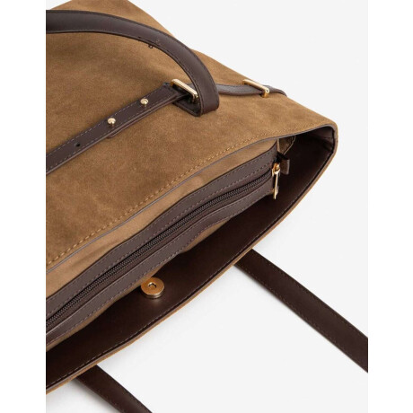 Cartera Shopper Marron camel