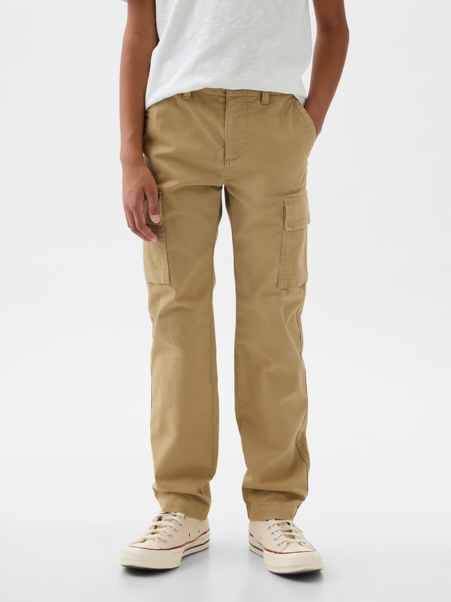 Pantalón Cargo Straight Niño - New British Khaki 